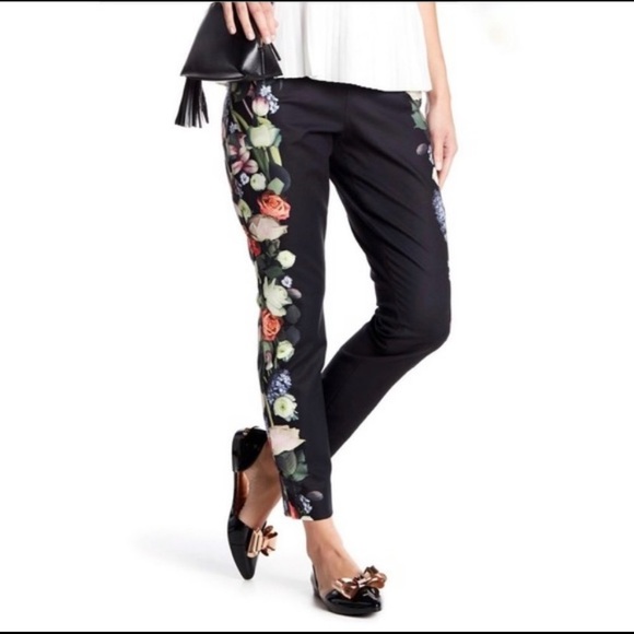 Ted Baker Pants - Ted Baker Kensington Floral Ankle Grazer Pants